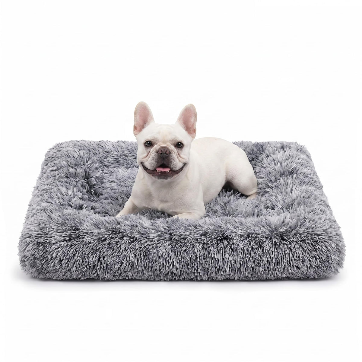 Jaspuriea Medium Dog Bed Washable, Dog Crate Mattress, Grey, 75x50x7cm