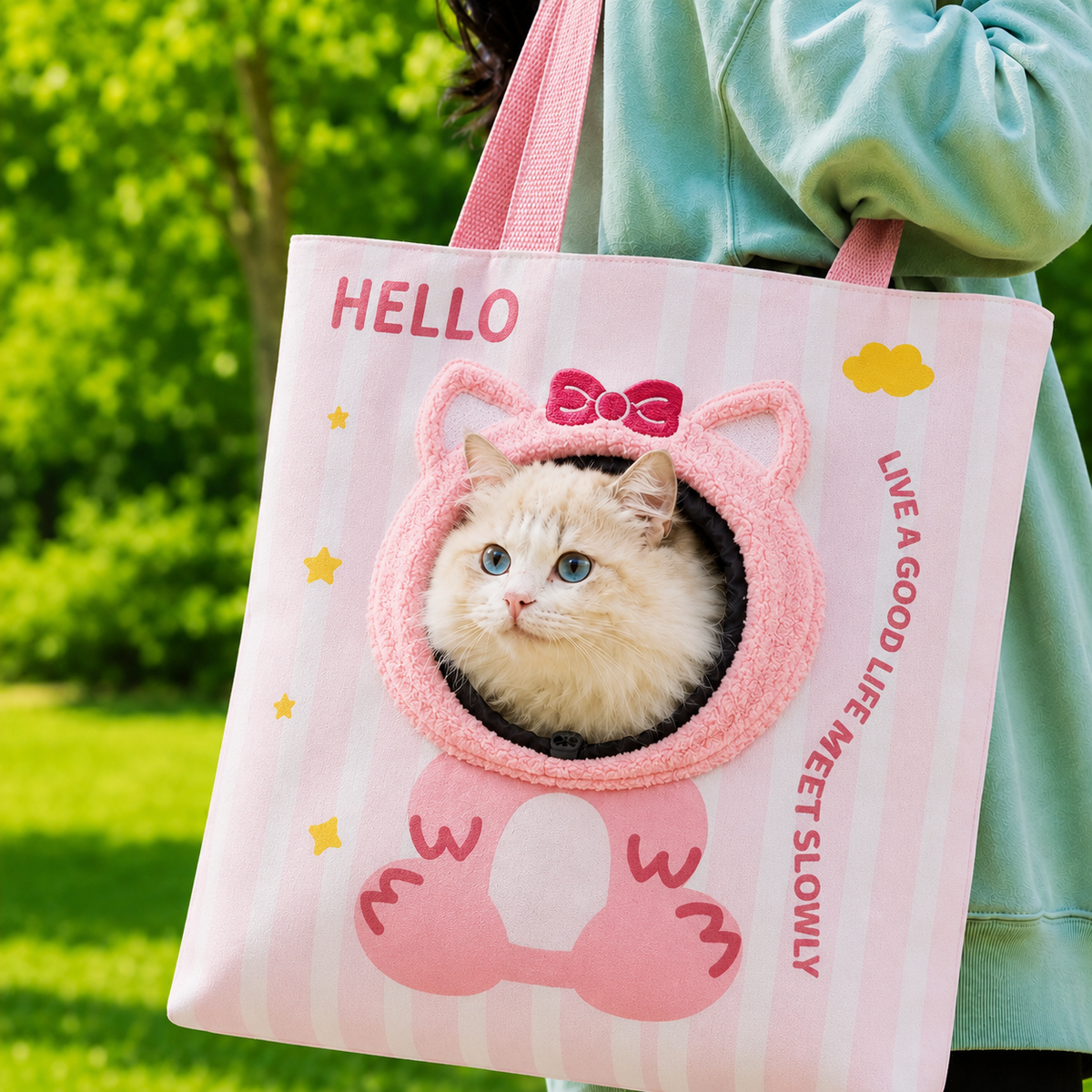 Peek-Out Pet Travel Tote – Light & Portable