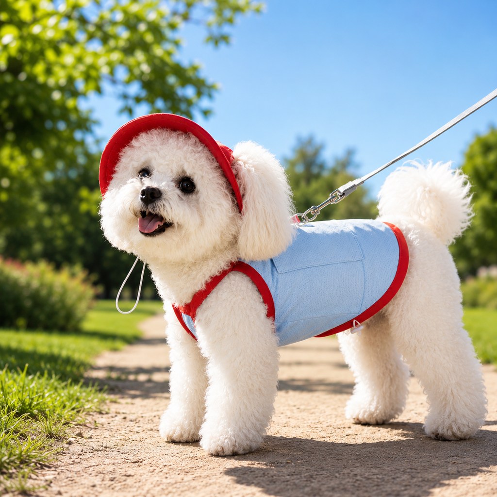 Dog Cooling Vest & Sun Hat Set – Cooler Summer Walks