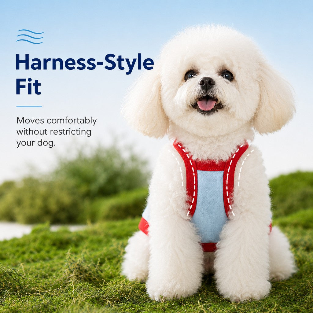 Dog Cooling Vest & Sun Hat Set – Cooler Summer Walks