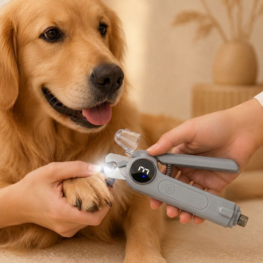 2-in-1 Pet Nail Clipper & Grinder – LED for Safe Trims