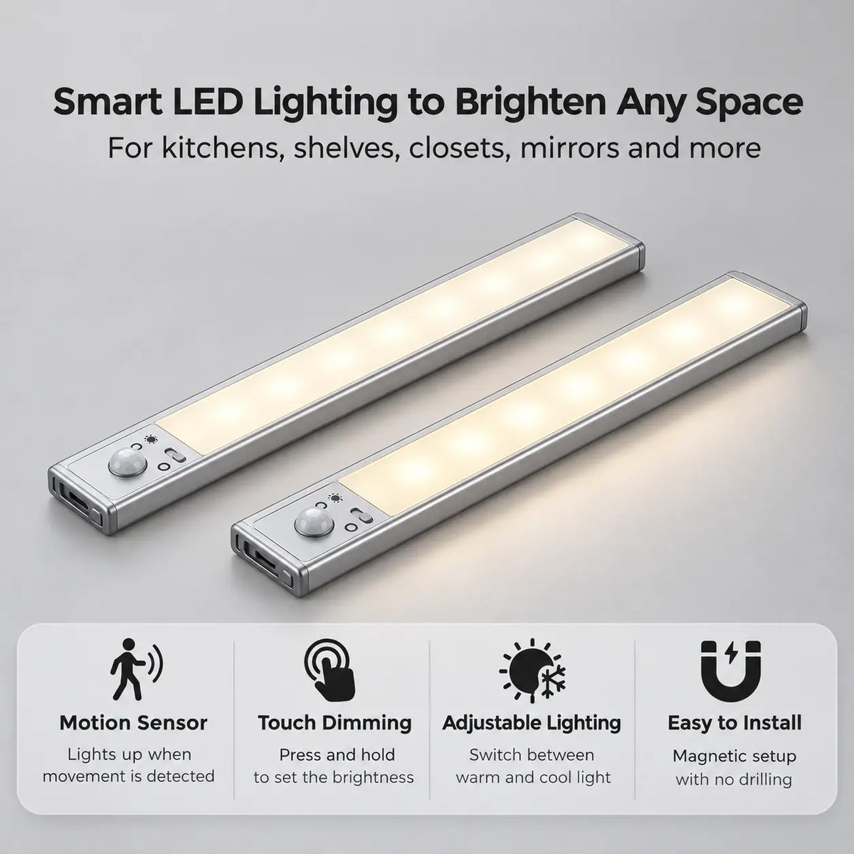 Vexlyra Motion Sensor Light - 2 Pack