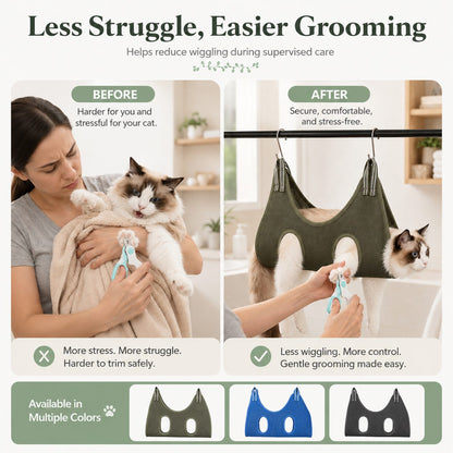 Pet Grooming Sling Bag – Easier Nail Trims & Paw Care