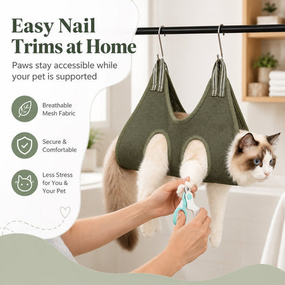 Pet Grooming Sling Bag – Easier Nail Trims & Paw Care