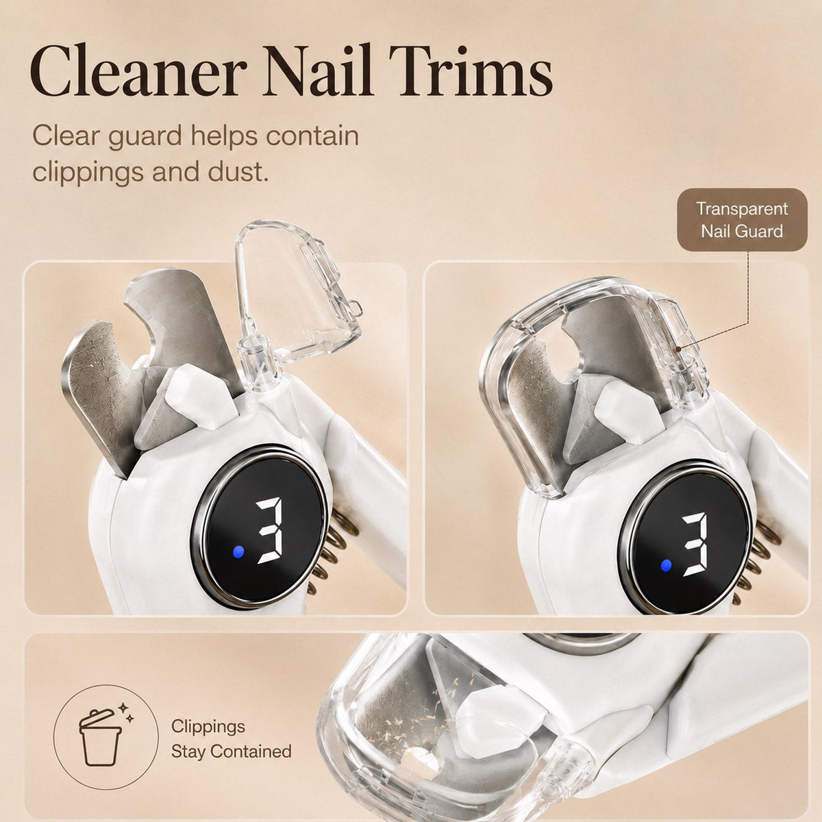 2-in-1 Pet Nail Clipper & Grinder – LED for Safe Trims