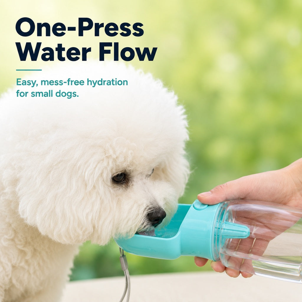 2-in-1 Pet Water & Food Bottle – Hydrate & Feed on Walks