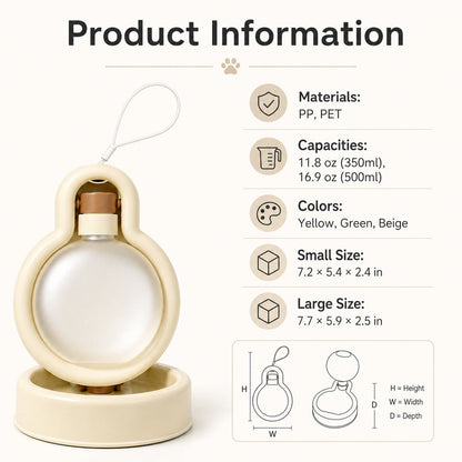 Portable Pet Water Bottle – Easy Drinks on Walks