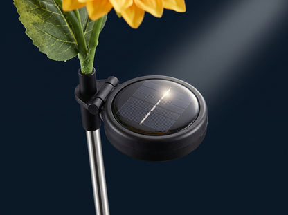 Solar Sunflower Rose Lamp