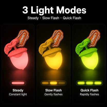 Acorn LED Pet Safety Light – Visible After Dark