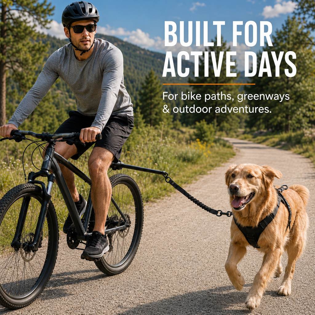 Hands-Free Dog Bike Leash – Safe Side-by-Side Runs