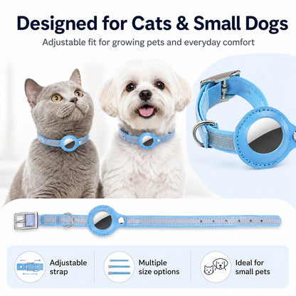 AirTag Reflective Pet Collar – Track & Stay Visible