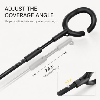 Clear Dog Umbrella with Leash – Dry Rainy Walks