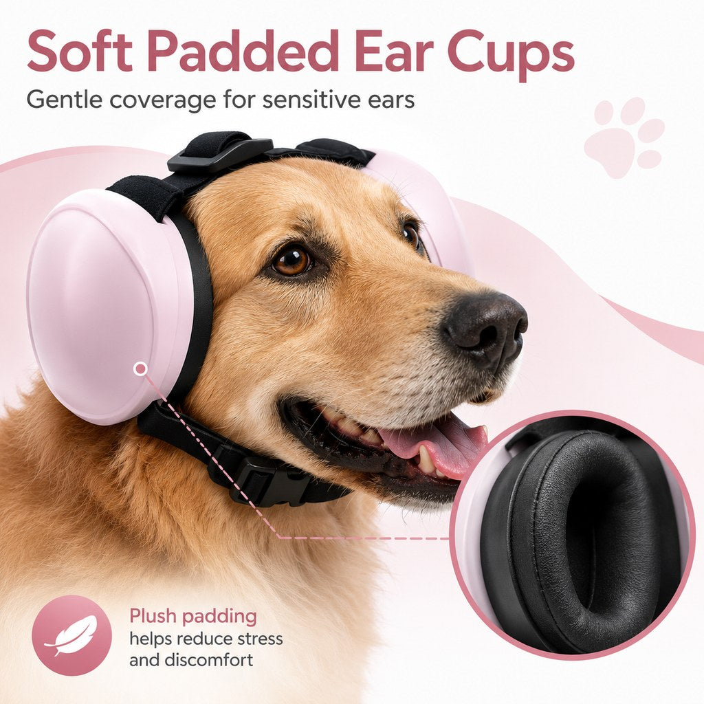 Dog Noise-Reducing Ear Muffs – Calm During Fireworks