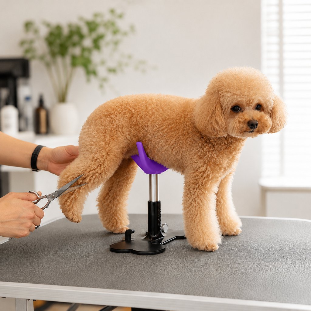 Dog Grooming Support Stand – Keeps Small Dogs Standing
