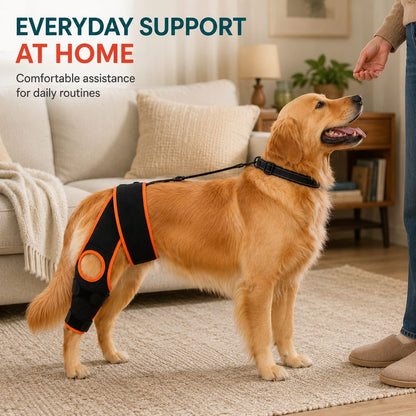 Dog Knee Brace with Support Strap – Reduces Slipping