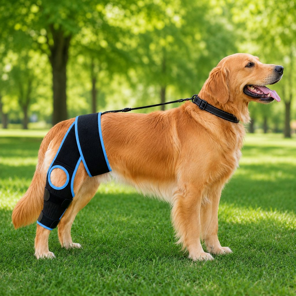 Dog Knee Brace with Support Strap – Reduces Slipping