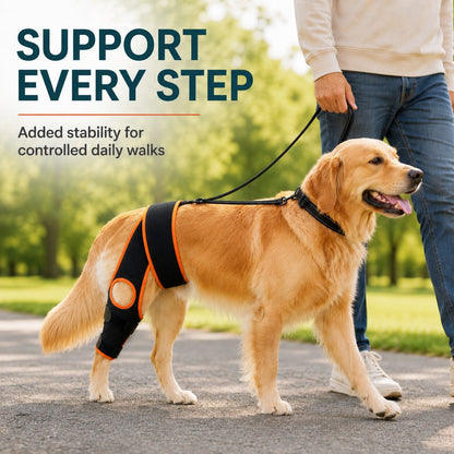Dog Knee Brace with Support Strap – Reduces Slipping