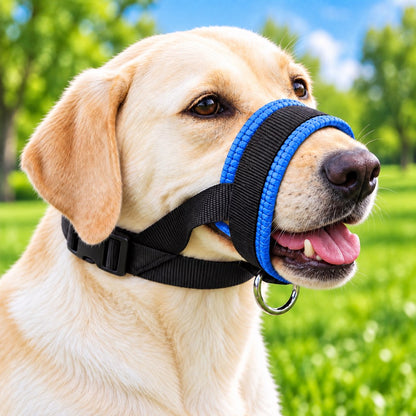 Padded Dog Muzzle – Stops Biting & Scavenging