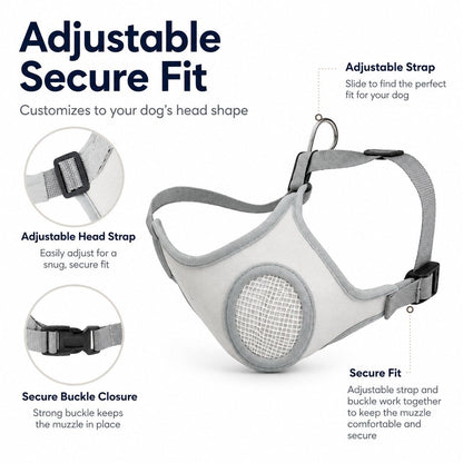 Breathable Mesh Dog Muzzle – Safer Walks & Vet Visits