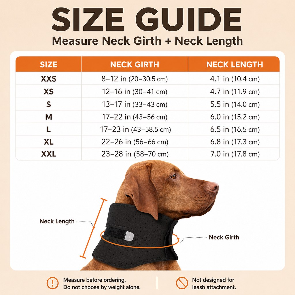 Dog Neck Support Brace – Breathable Rest Wrap