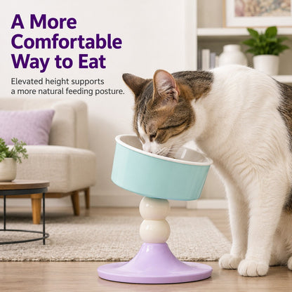 Adjustable Elevated Pet Bowl – 3 Height Modes