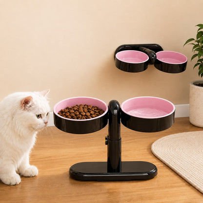 Wall-Mount or Freestanding Pet Bowl – Adjustable Height