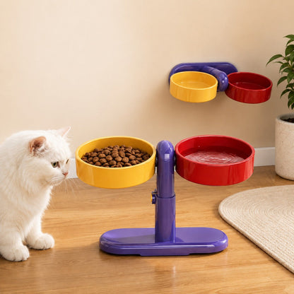 Wall-Mount or Freestanding Pet Bowl – Adjustable Height