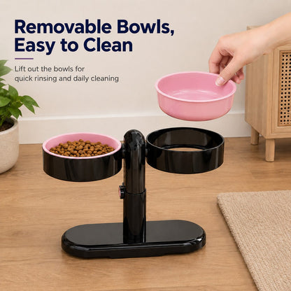 Wall-Mount or Freestanding Pet Bowl – Adjustable Height