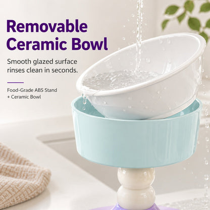 Adjustable Elevated Pet Bowl – 3 Height Modes