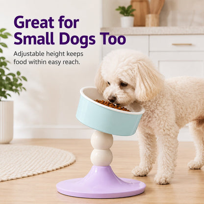 Adjustable Elevated Pet Bowl – 3 Height Modes