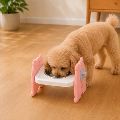 Elevated Tilted Steel Pet Bowls – Easier, Cleaner Meals