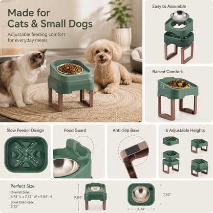 Elevated Slow Feeder Bowl – Slower Meals, Less Mess