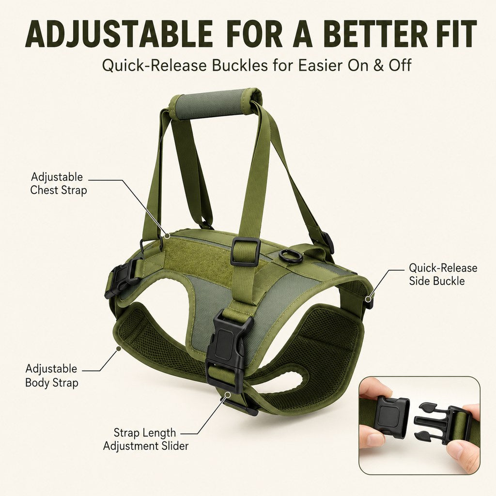 Full-Body Dog Lift Harness – Stairs & Car Support