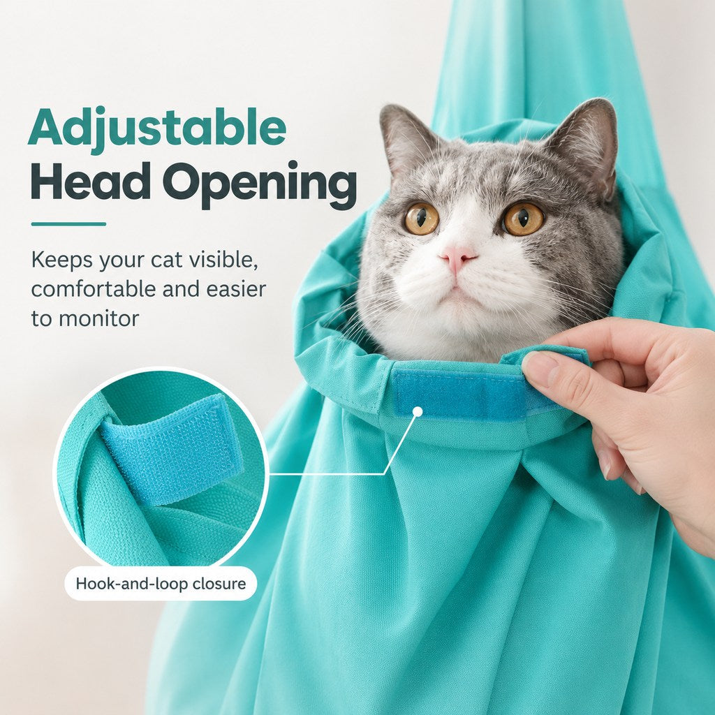 Soft Cat Grooming Bag – Scratch-Free Vet Visits & Trims