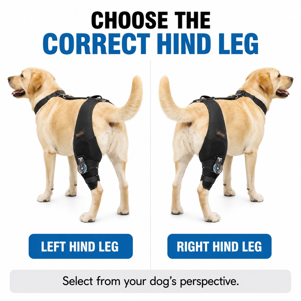 Hinged Dog Knee Brace – Rear Leg Support