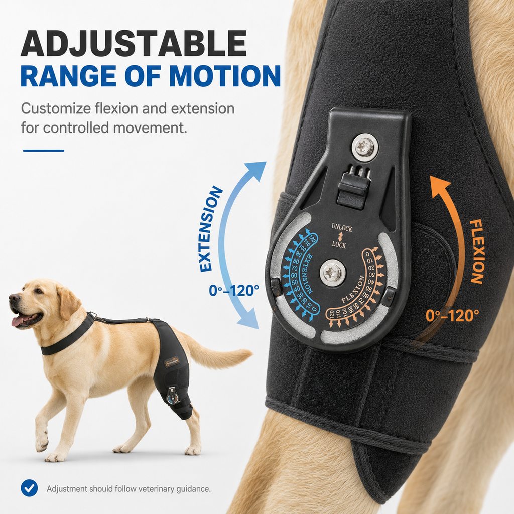 Hinged Dog Knee Brace – Rear Leg Support