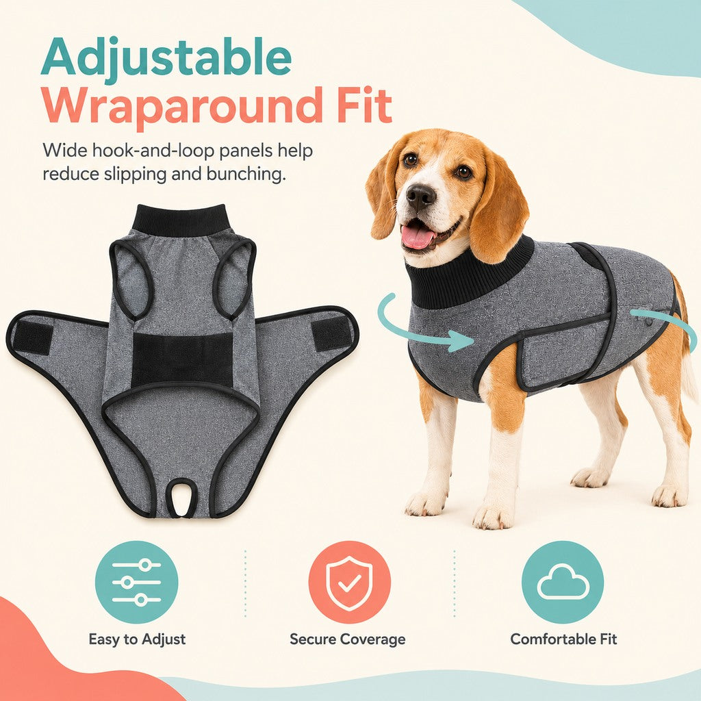 Dog Surgery Recovery Suit – Comfy Cone Alternative
