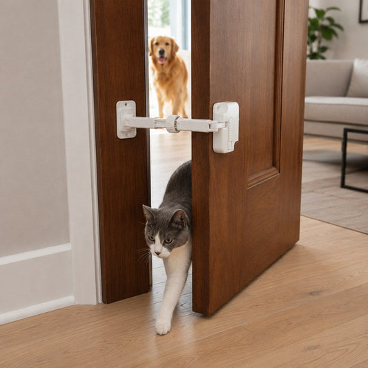 Adjustable Pet Door Latch – Cats In, Dogs Out