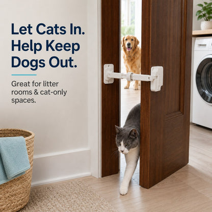 Adjustable Pet Door Latch – Cats In, Dogs Out