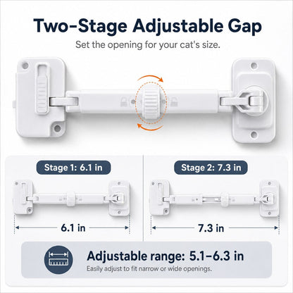 Adjustable Pet Door Latch – Cats In, Dogs Out