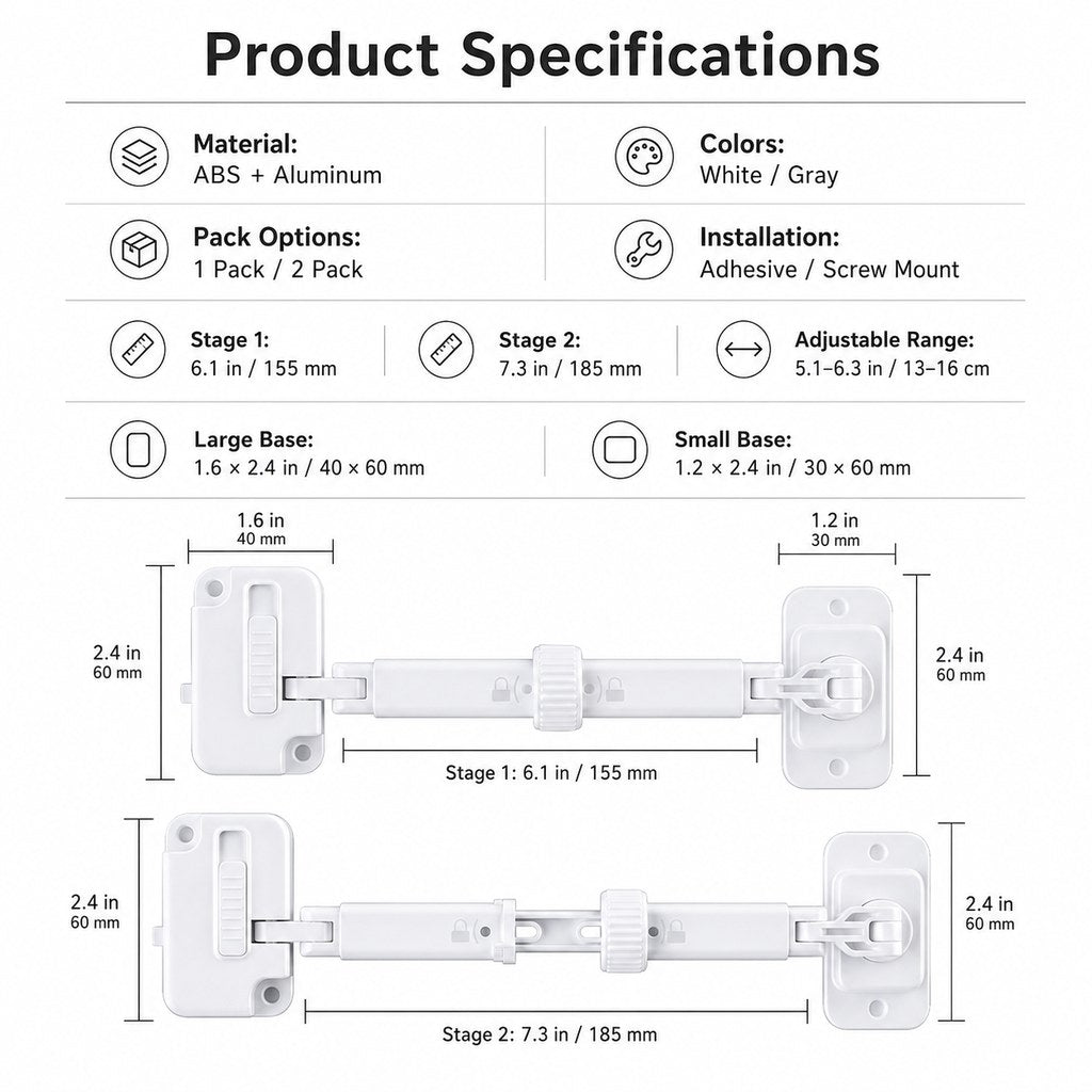 Adjustable Pet Door Latch – Cats In, Dogs Out