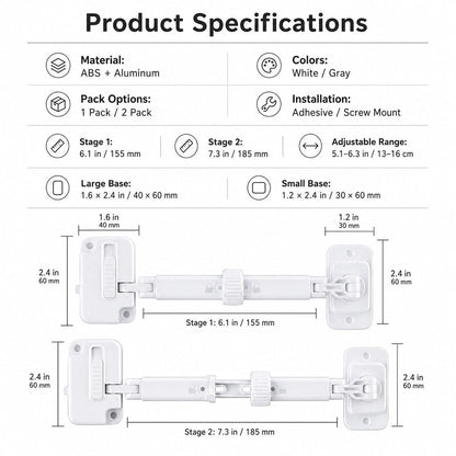 Adjustable Pet Door Latch – Cats In, Dogs Out