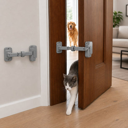 Adjustable Pet Door Latch – Cats In, Dogs Out