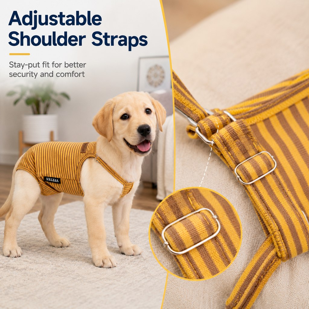 Female Dog Heat Pants – Washable with Straps