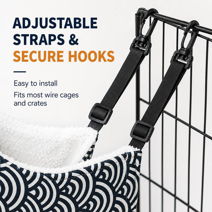 Reversible Cat Cage Hammock – Space-Saving Crate Bed