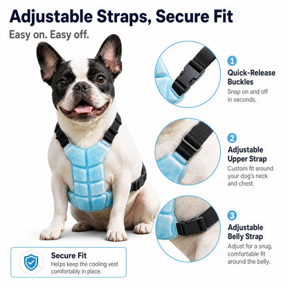 Reusable PCM Pet Cooling Vest – No-Power Summer Cooling