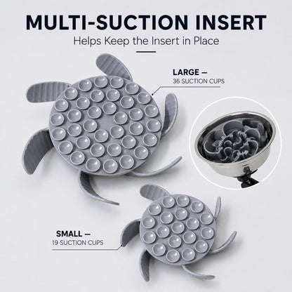 Suction Slow Feeder Bowl – Floor or Wall Setup