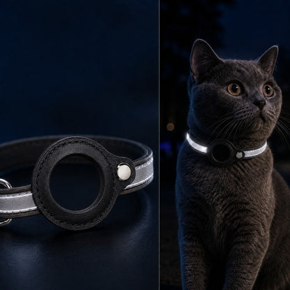 AirTag Reflective Pet Collar – Track & Stay Visible