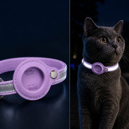 AirTag Reflective Pet Collar – Track & Stay Visible