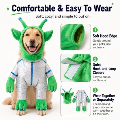 Green Alien Pet Costume – Funny Halloween Look